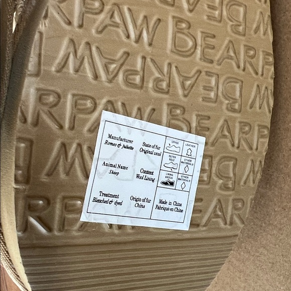 BearPaw Cream Ankle Boots - Picture 6 of 9